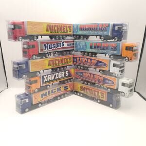 Swibco Trucking Company Toy Semi Truck Set of 10 New in package Multicolor